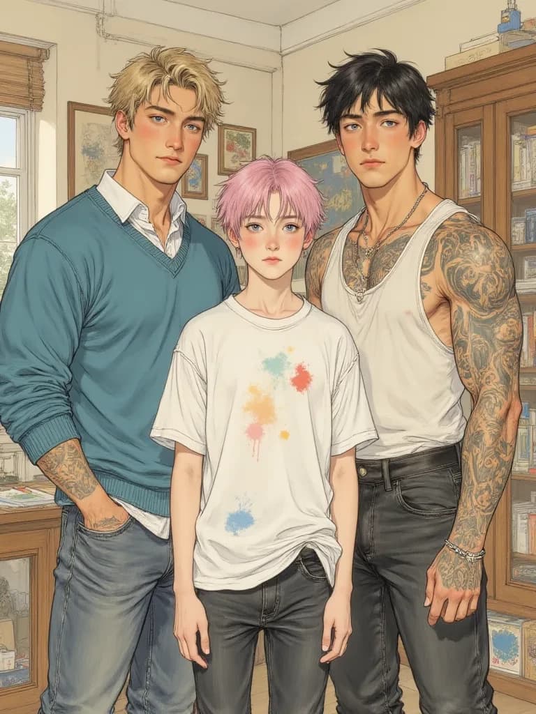 Two Alphas and an Omega (omegaverse, A/B/O) thumbnail