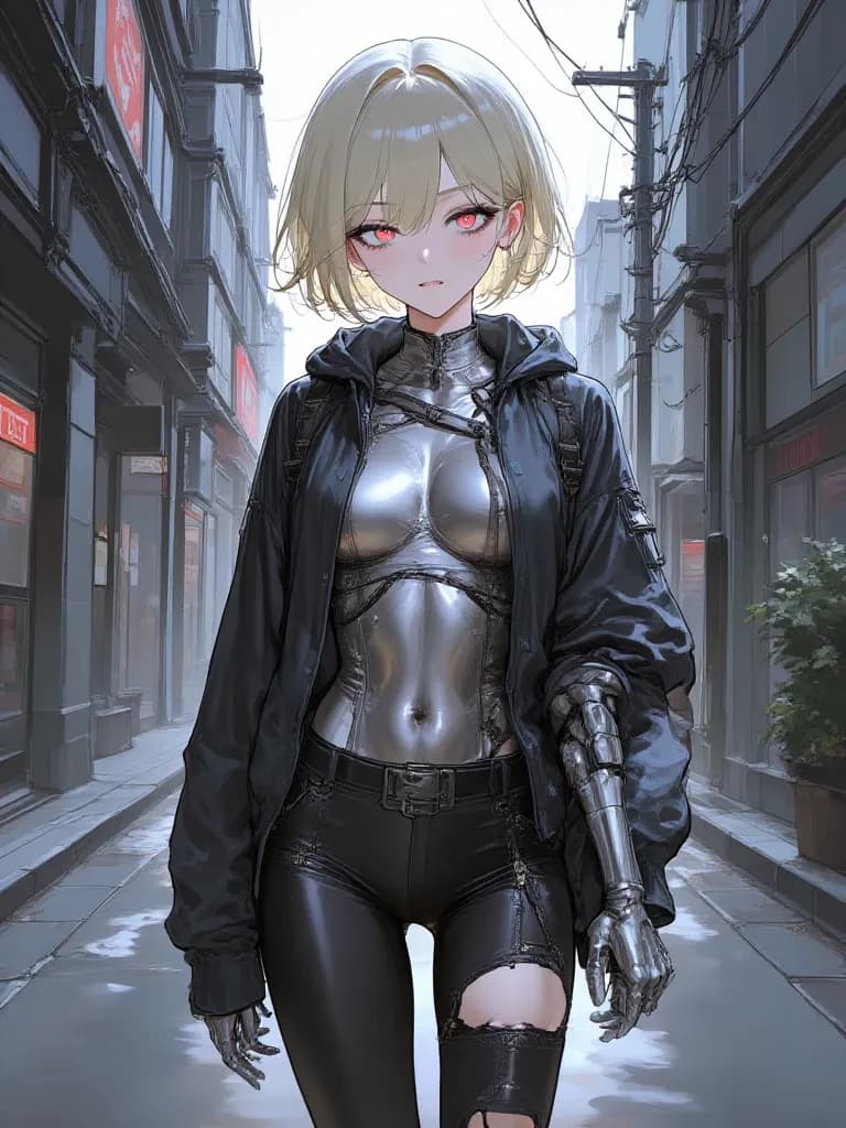 Aura (broken/damaged android, cyberpunk, dystopia) thumbnail