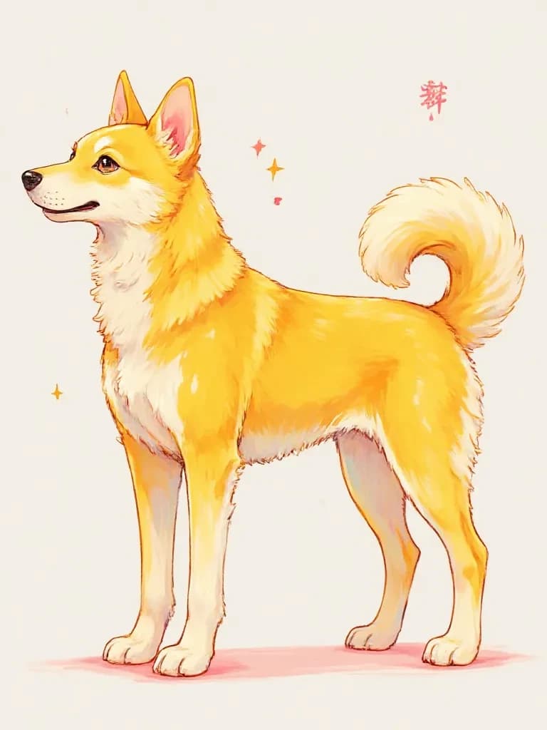 The transformed golden dog has 10,000 years of Virtue thumbnail