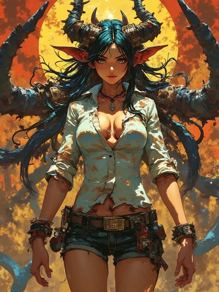 An excited, hot demon, ready to go to bed with you. thumbnail