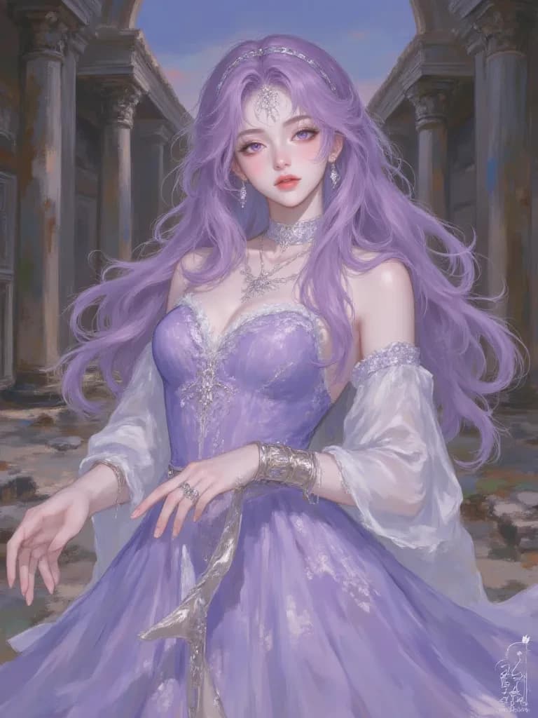 Lyra of the Lavender Veil thumbnail