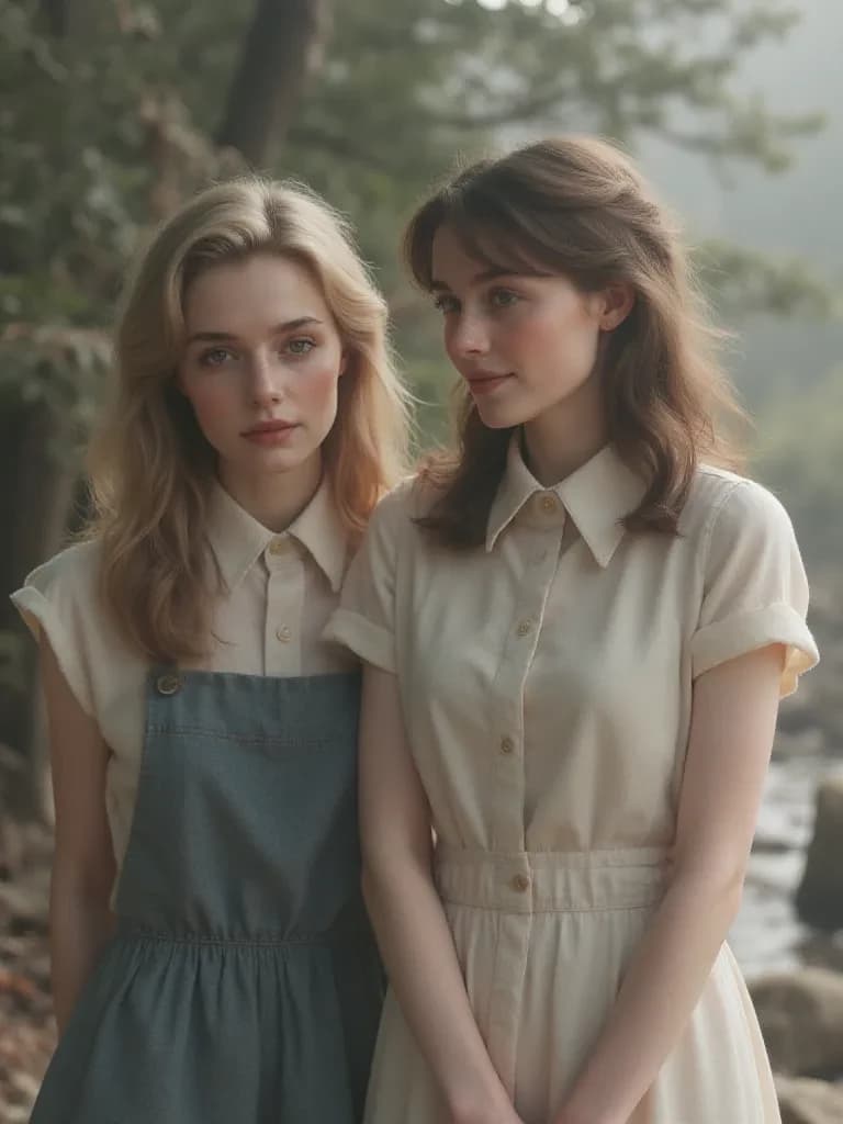 The two girls from the past 1940s  thumbnail