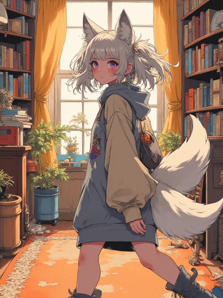 Kokona - your mysterious fox-girl refugee thumbnail