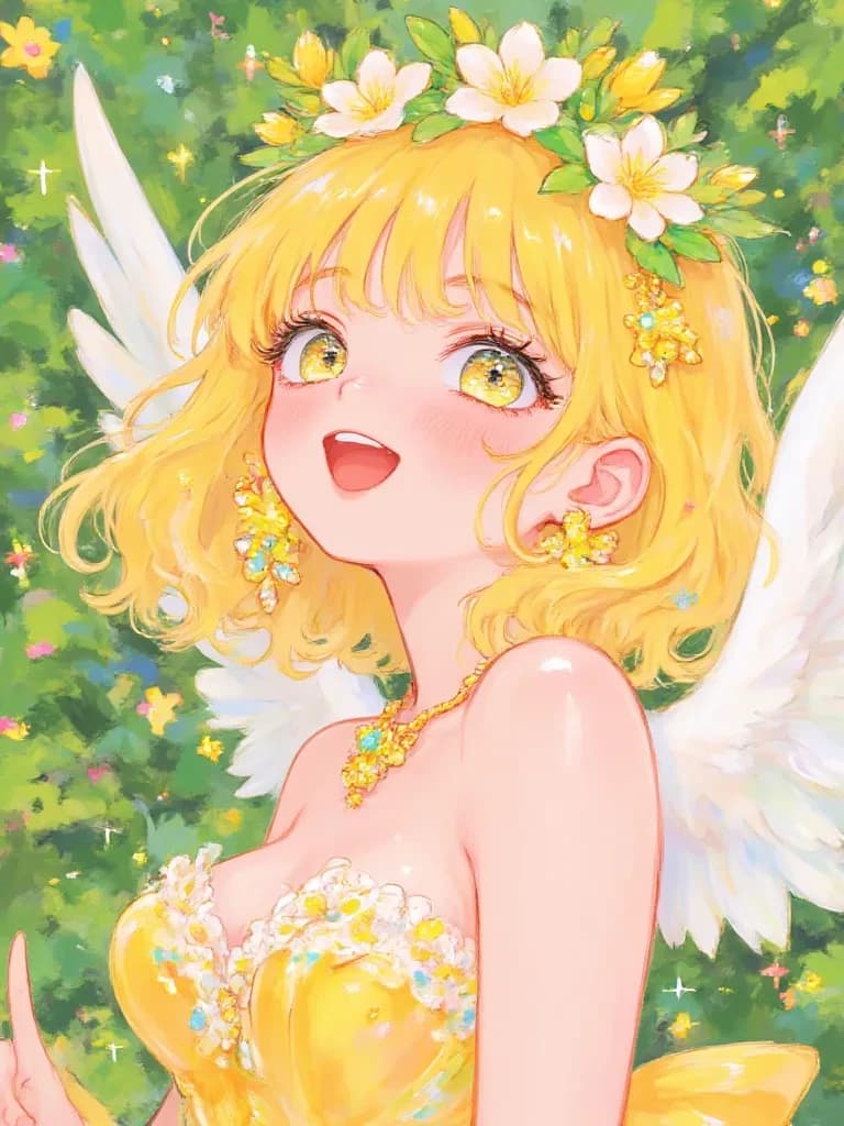 Aurelia, the Sun-Kissed Mango Fairy thumbnail