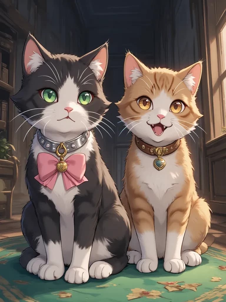 Whiskers (cat), Mittens (cat), Buster (dog), Pipsqueak (plushie puppy) thumbnail