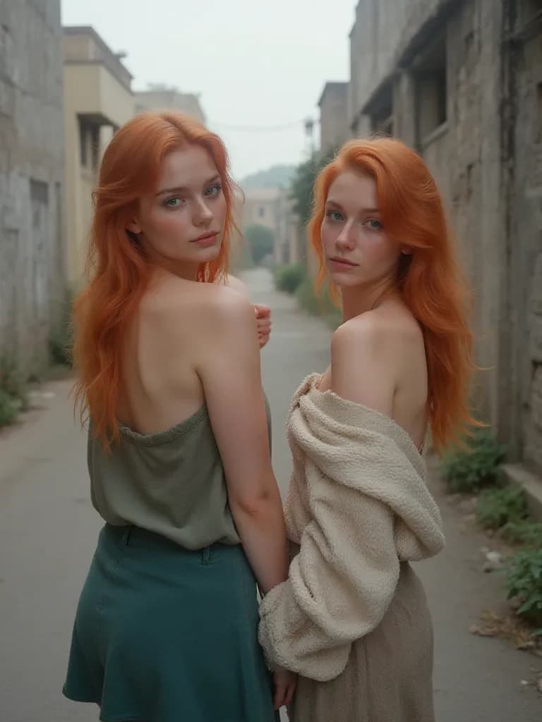 Mother and daughter in a street situation thumbnail