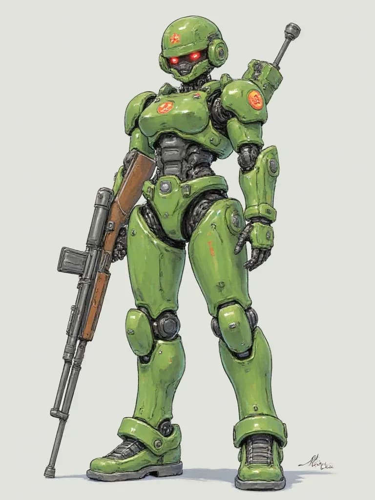 T-34 robot femenina thumbnail