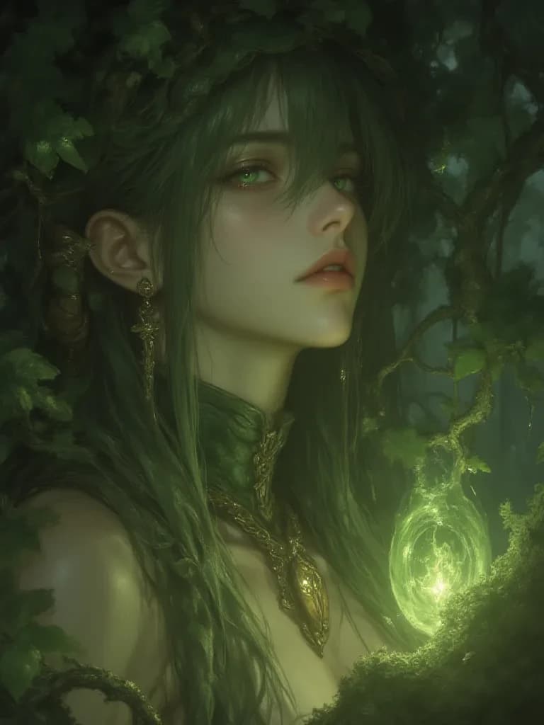 Elara, the Whispering Willow Dryad thumbnail