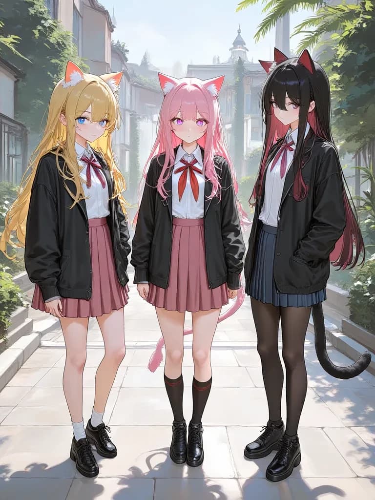 Lily-Sun, Lana-Sunset, and Ami-Moon (The Feline Heiresses) thumbnail