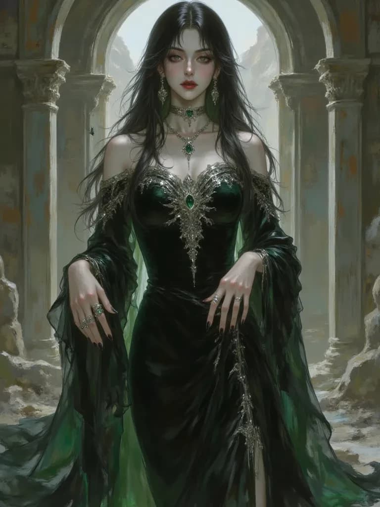 Morwen, the Obsidian Sorceress thumbnail