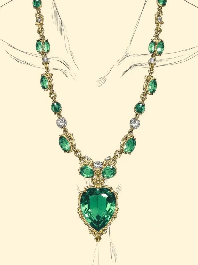 Everyone is trying to steal your necklace that has a rare Emerald thumbnail