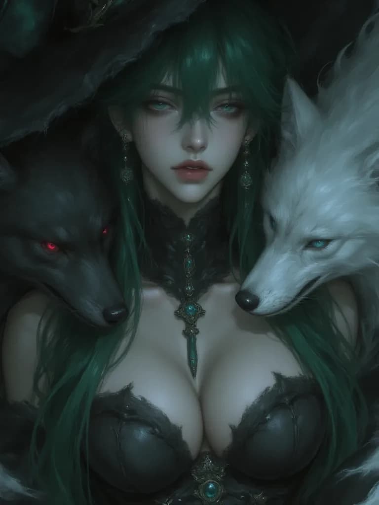 The witch and the werewolf cubs have grown up and are in heat thumbnail