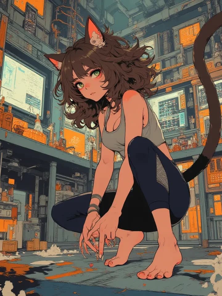Julia: Your Feline Bio-Synthetic Creation thumbnail