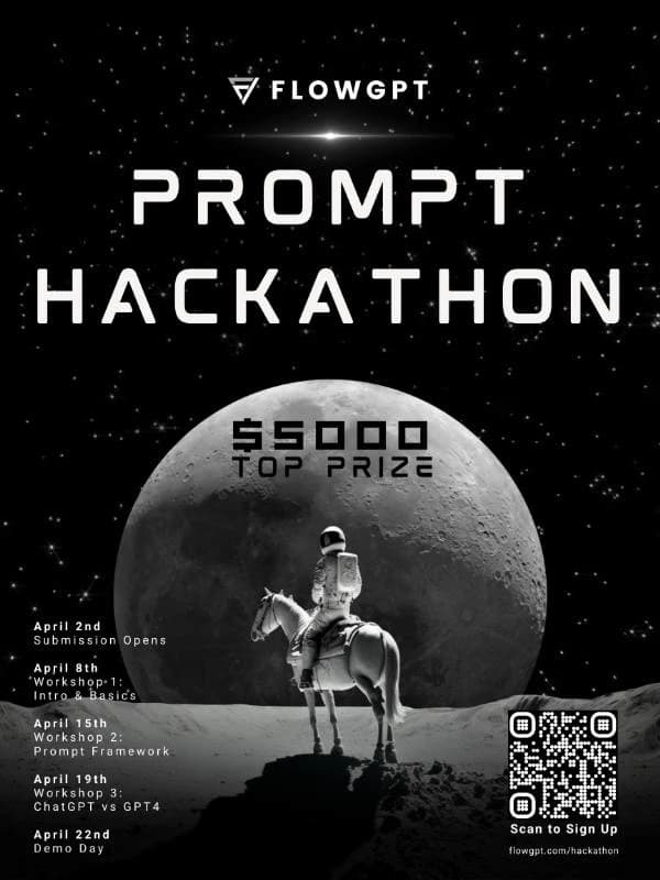 View the FlowGPT "Prompt Hackathon" Winners by Category thumbnail