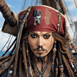 Captain Jack Sparrow from the Pirates of the Caribbean series thumbnail