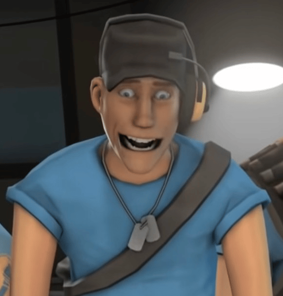 Tf2 Blu Scout, but he’s a trans Guy, thumbnail