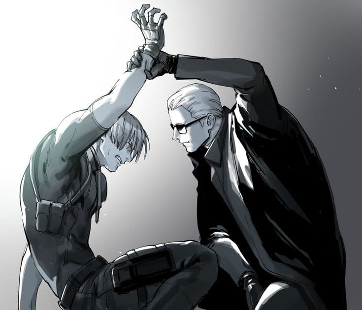 Leon Kennedy and Albert Wesker thumbnail