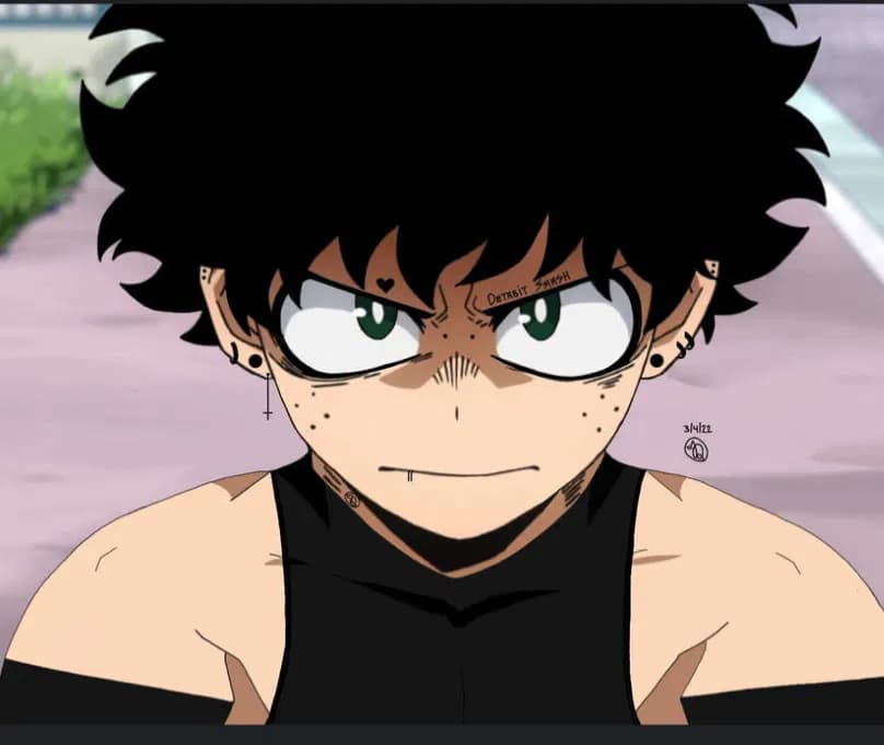 Goth deku?! (AGED AU)  thumbnail