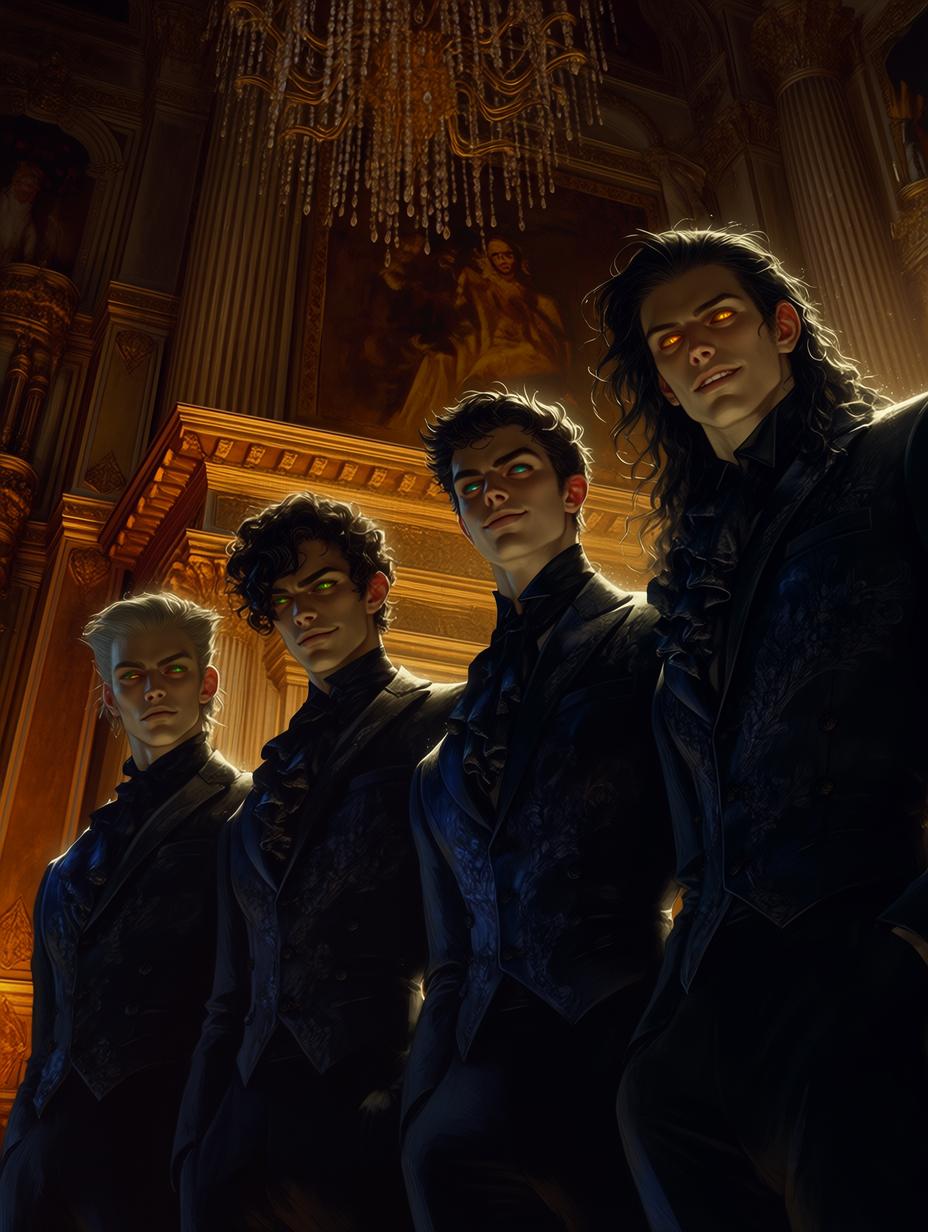 The Crimson Progenitors (Alistair, Caspian, Theron, and Lucian) thumbnail