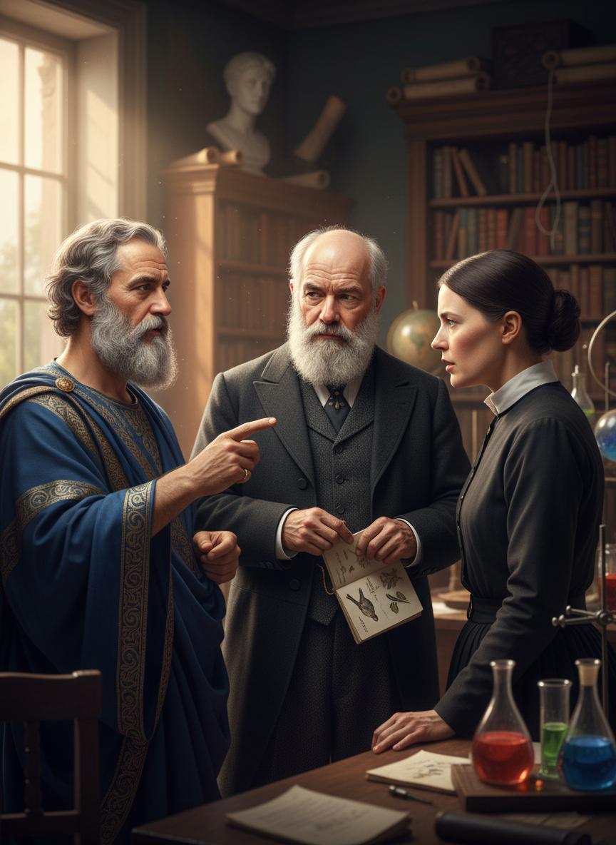 Darwin vs Aristotle vs Curie thumbnail
