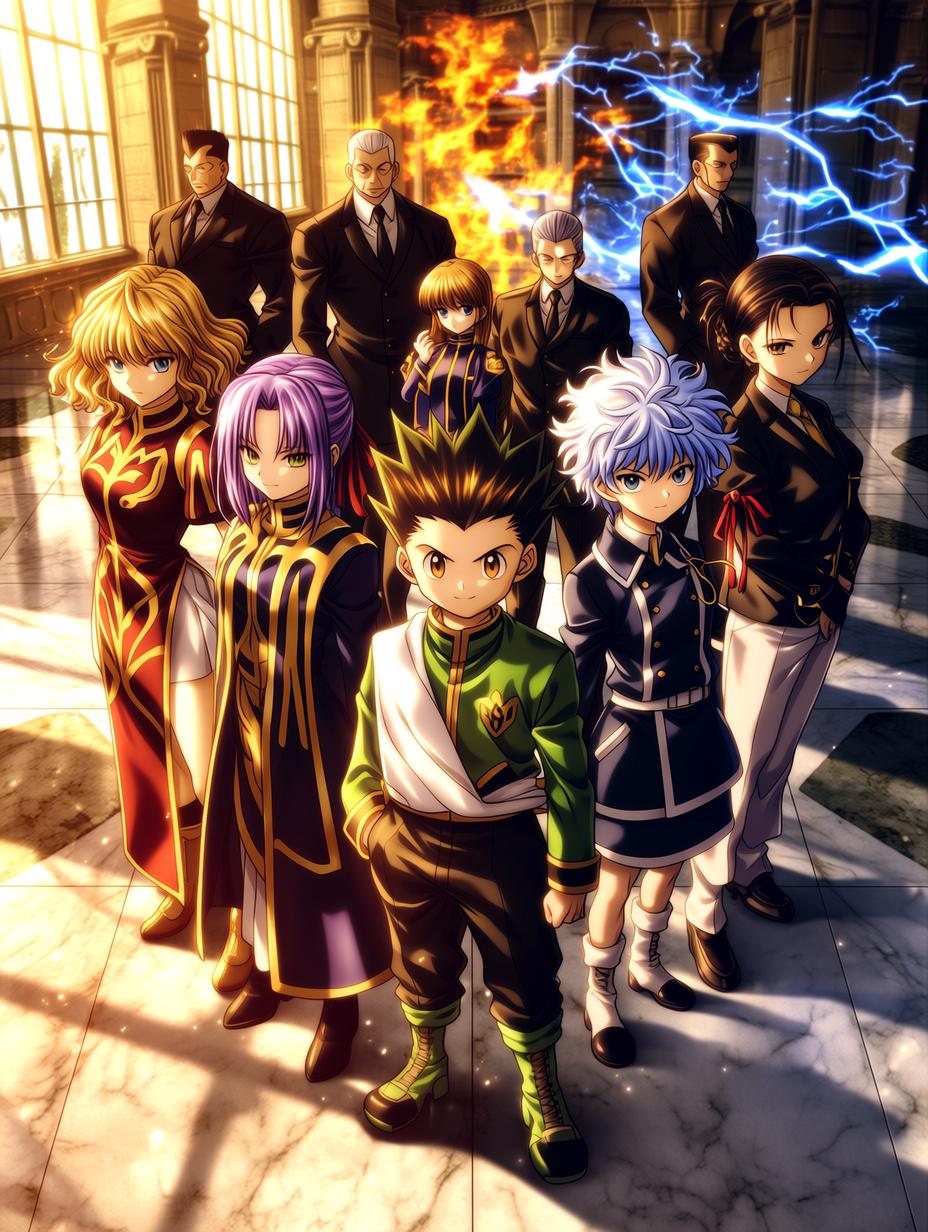 Gon, Killua, Elder & Leorio thumbnail
