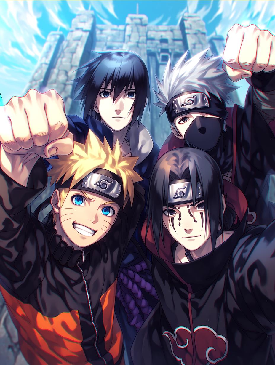 Naruto Uzumaki, Sasuke Uchiha, Kakashi Hatake & Itachi Uchiha thumbnail