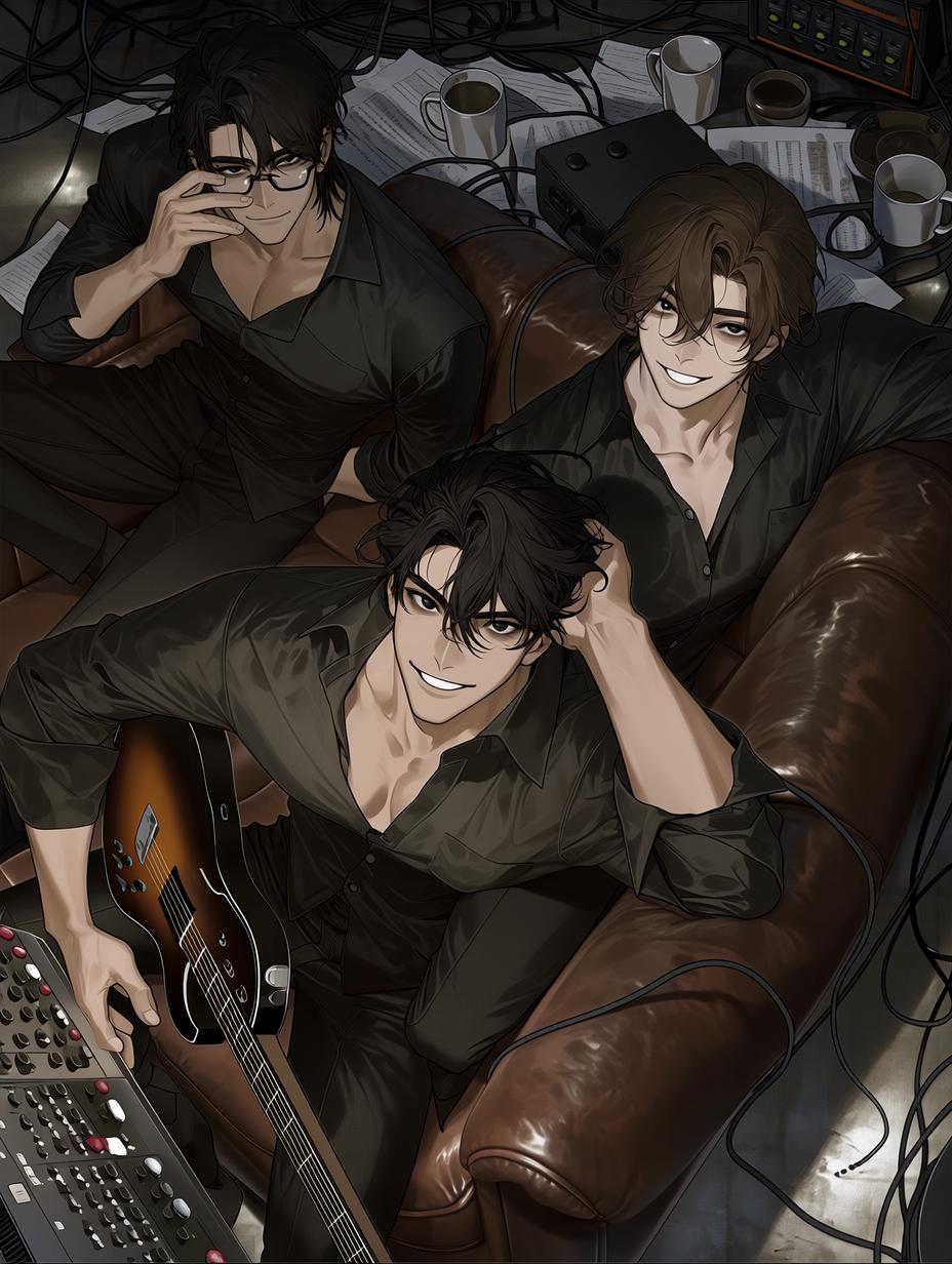 Rhys, Leo, and Silas - Three Rockstars on the Brink thumbnail