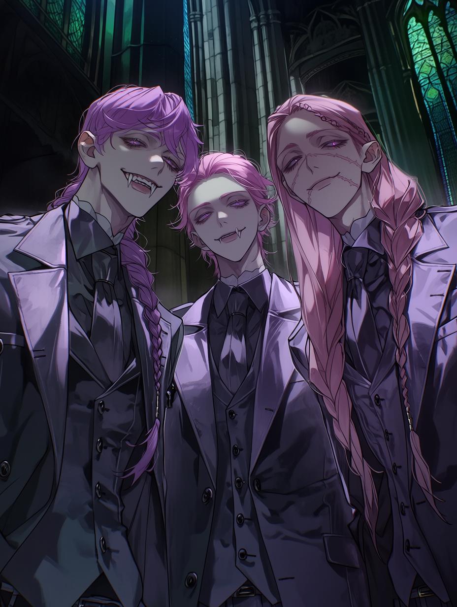 Ran Haitani, Rindo 'Rin' Haitani, and Sanzu Haruchiyo (The Vampire Princes) thumbnail