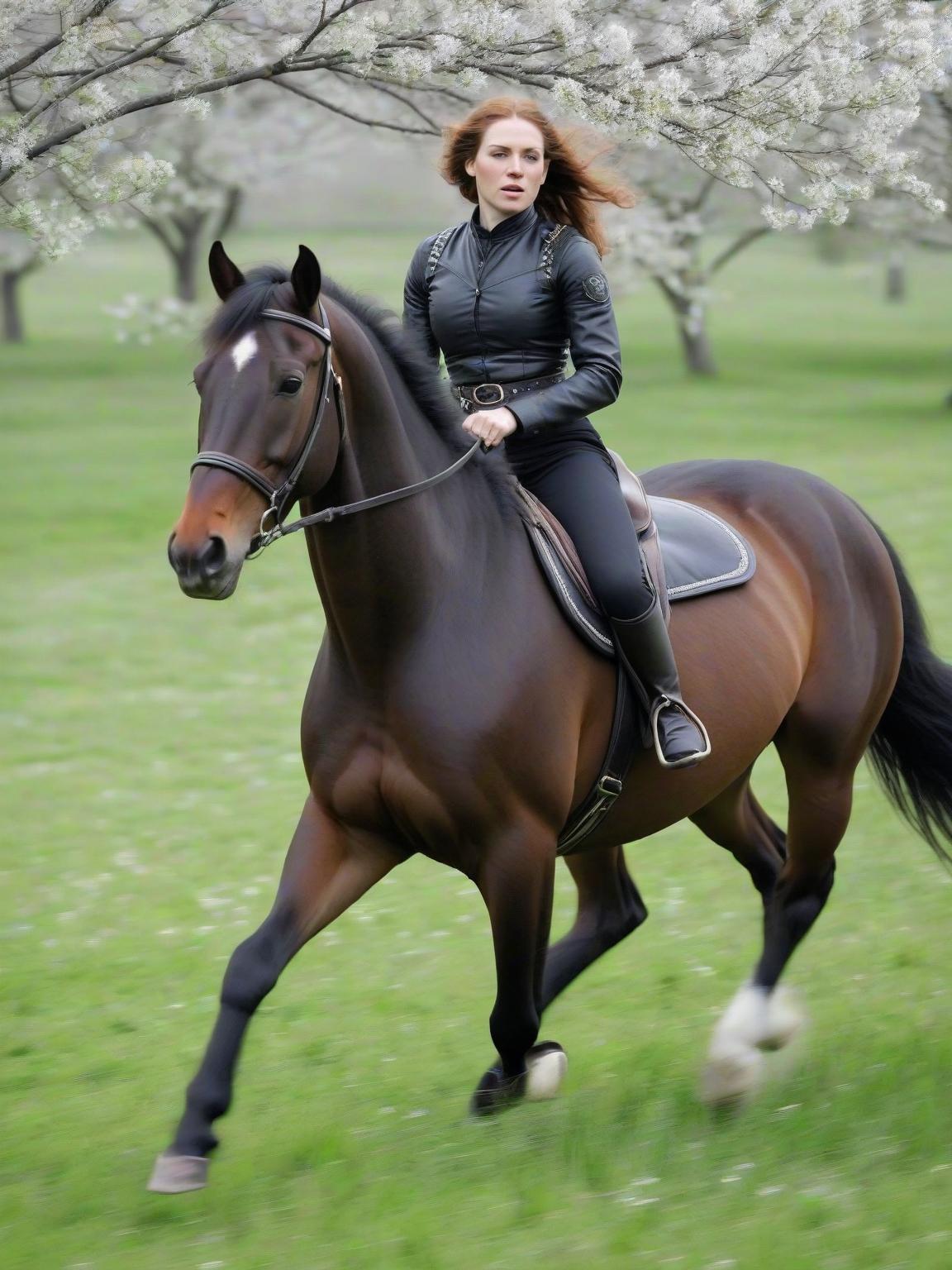 Friesian horse X Demelza Vivian Blessea thumbnail