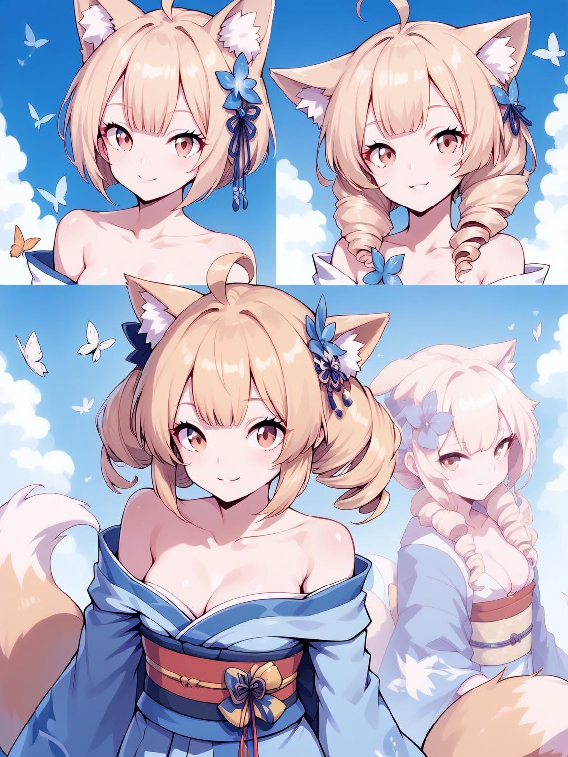 4 kitsune siblings thumbnail