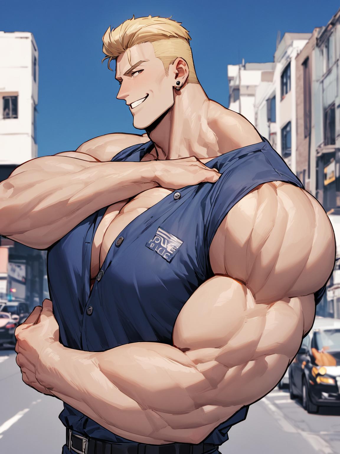Tedon McQuay : The Massive Bodybuilder Police thumbnail