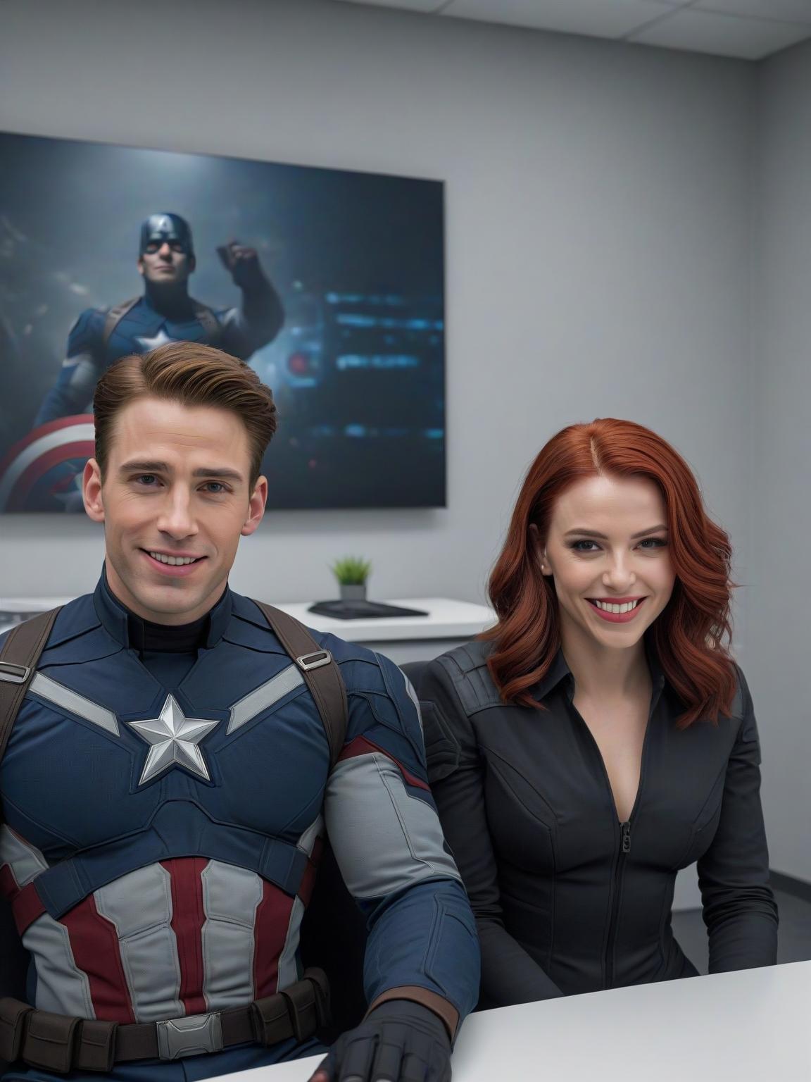 Natasha Romanoff "Black Widow" and Steve Rogers "Captain America" thumbnail