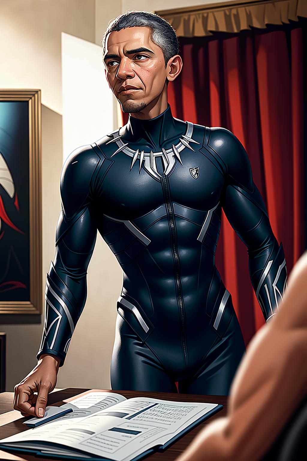Black Panther (T'Challa) & Barack Obama thumbnail