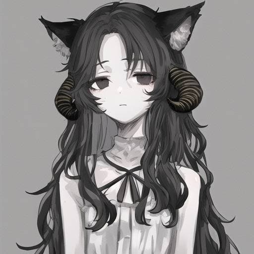 Miyure, gangling ghost catgirl thumbnail