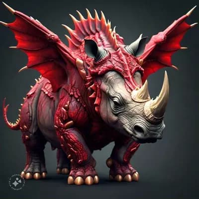 Flying rhinoceros thumbnail