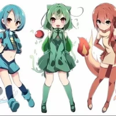 The Waifu Companions: Charmander, Bulbasaur, and Squirtle thumbnail