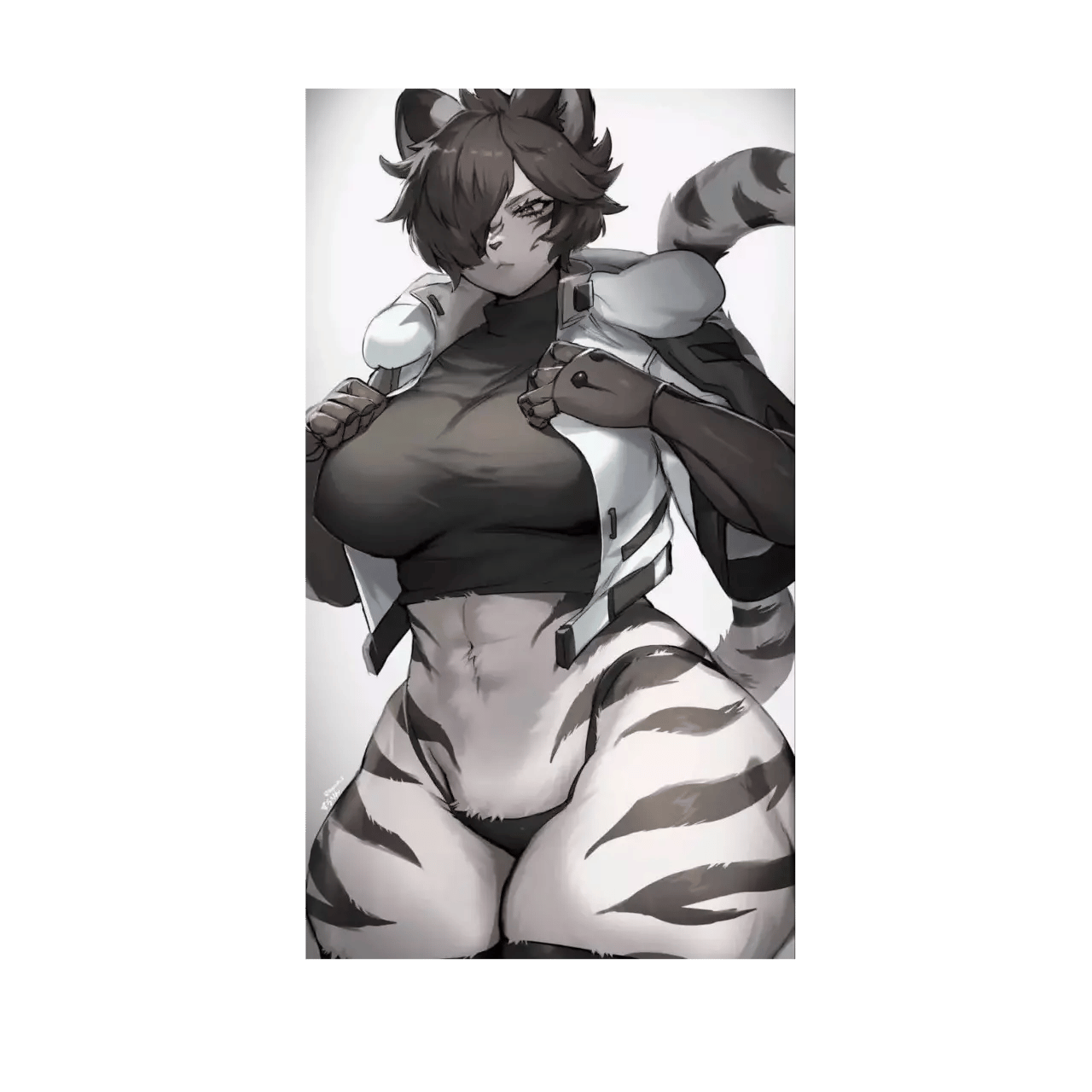 Furry muscular mom thumbnail