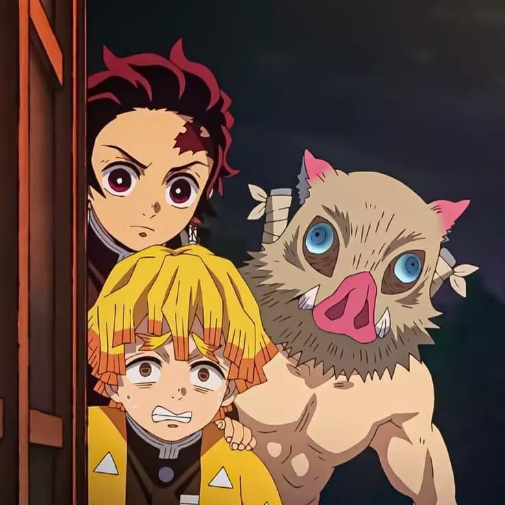 Tanjiro, Zenitsu, and Inosuke thumbnail