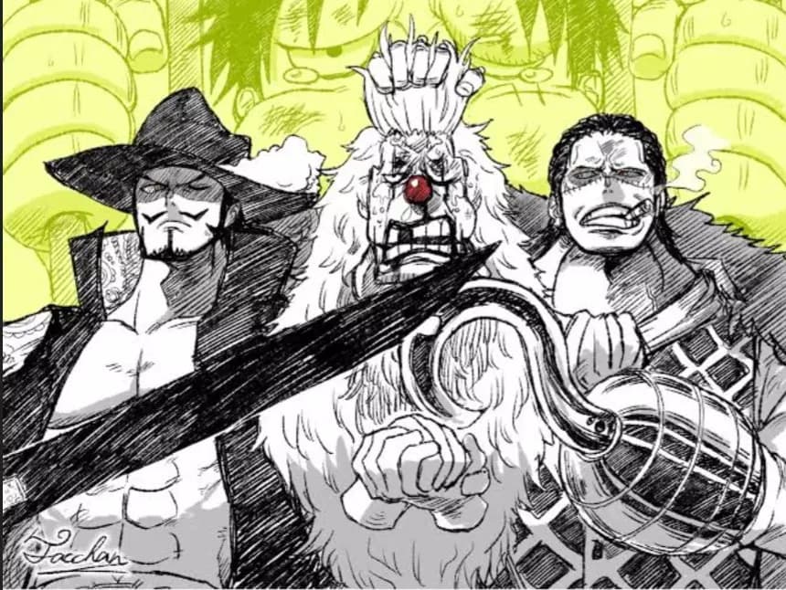 Buggy🏴‍☠️Crocodile🏴‍☠️Mihawk One piece thumbnail