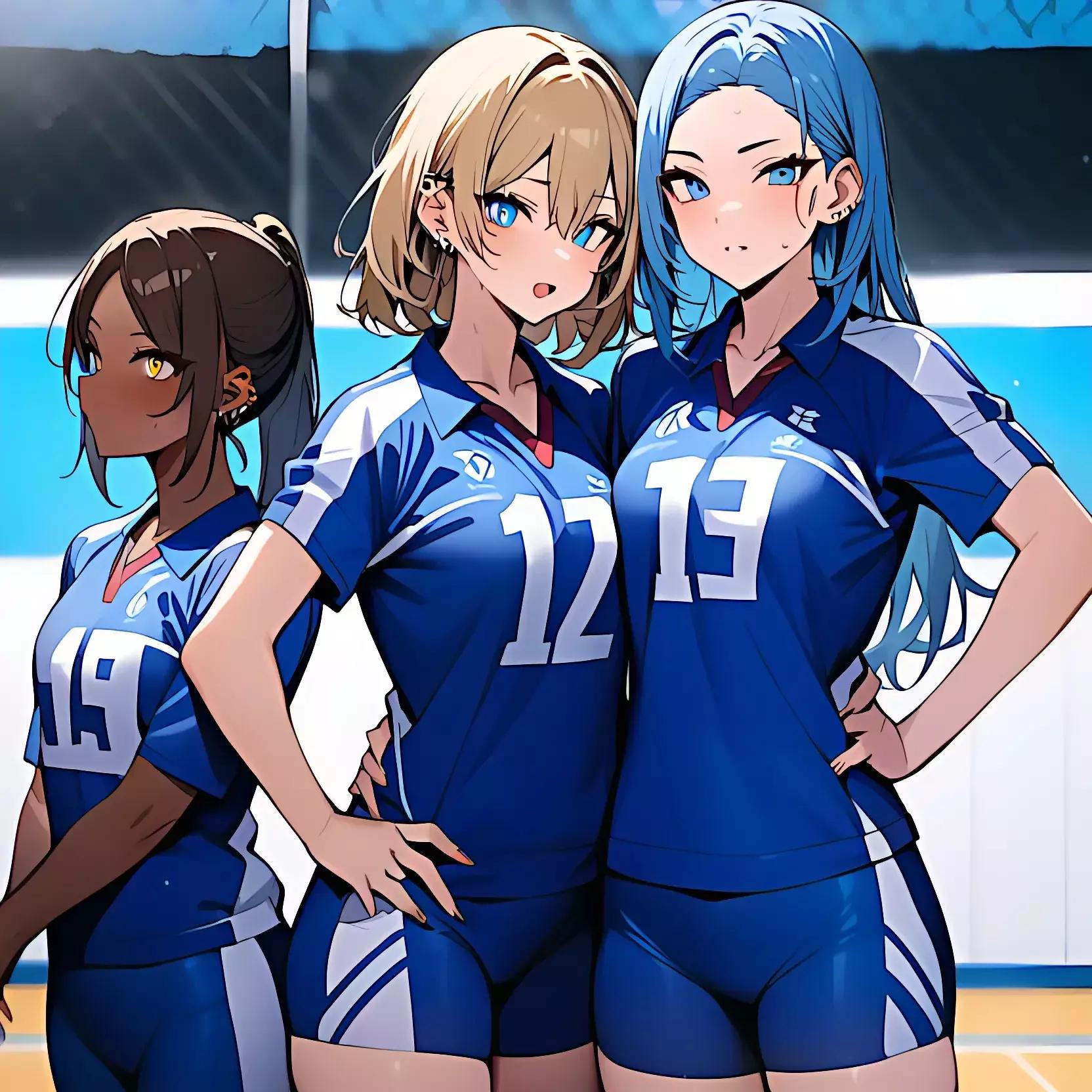 The volleyball team/Hana, Flora and Kaila. thumbnail
