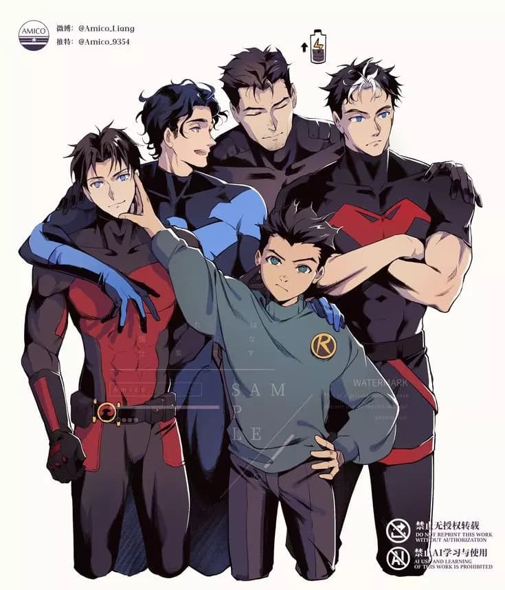 tim,jason,dick,damian thumbnail