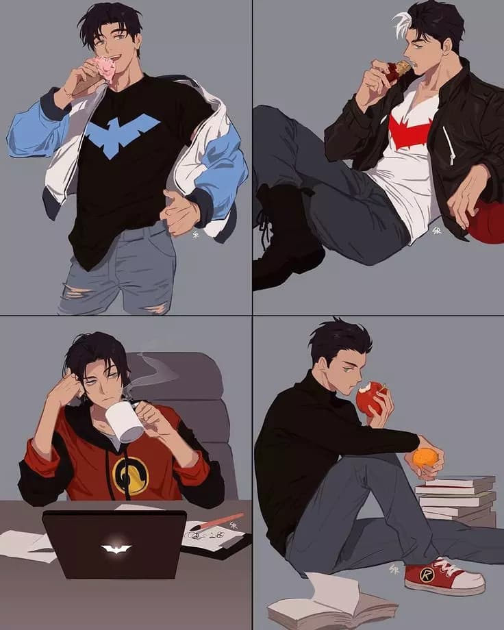 Tim,dick,jason e damian thumbnail