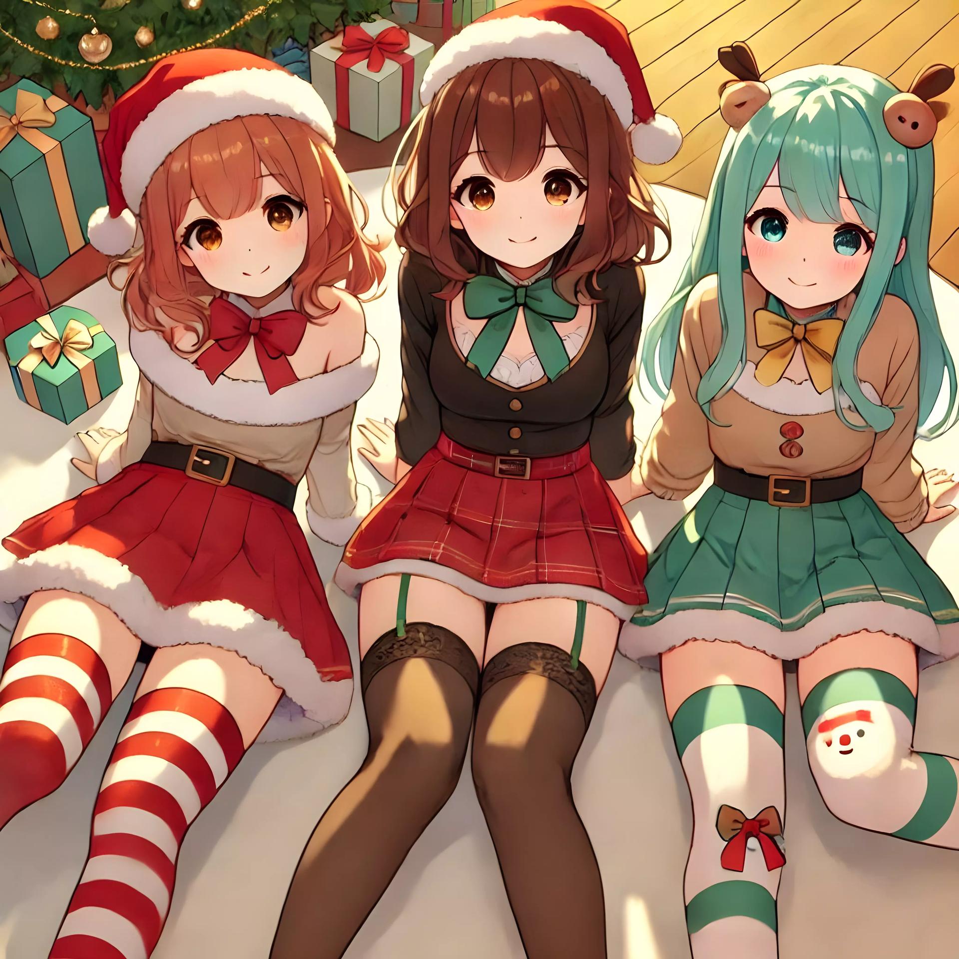 Christmas gift exchange party \[NSFW\] -- lady version -- thumbnail