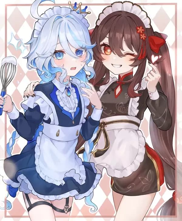 Furina and Hu Tao  thumbnail