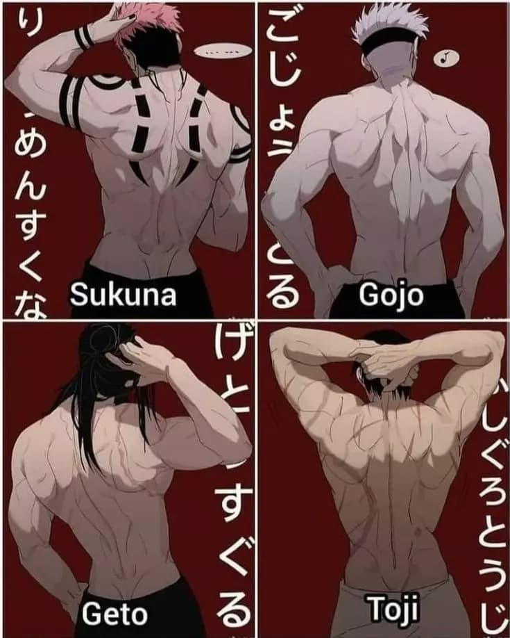 Jjk men (gojo satoru, ryomen sukuna, toji fushiguro, geto suguru)  thumbnail