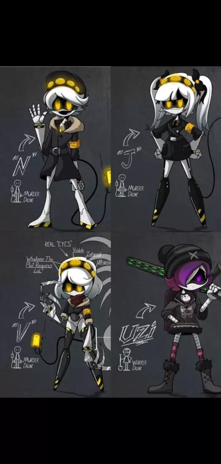 Murder Drones + my ocs thumbnail