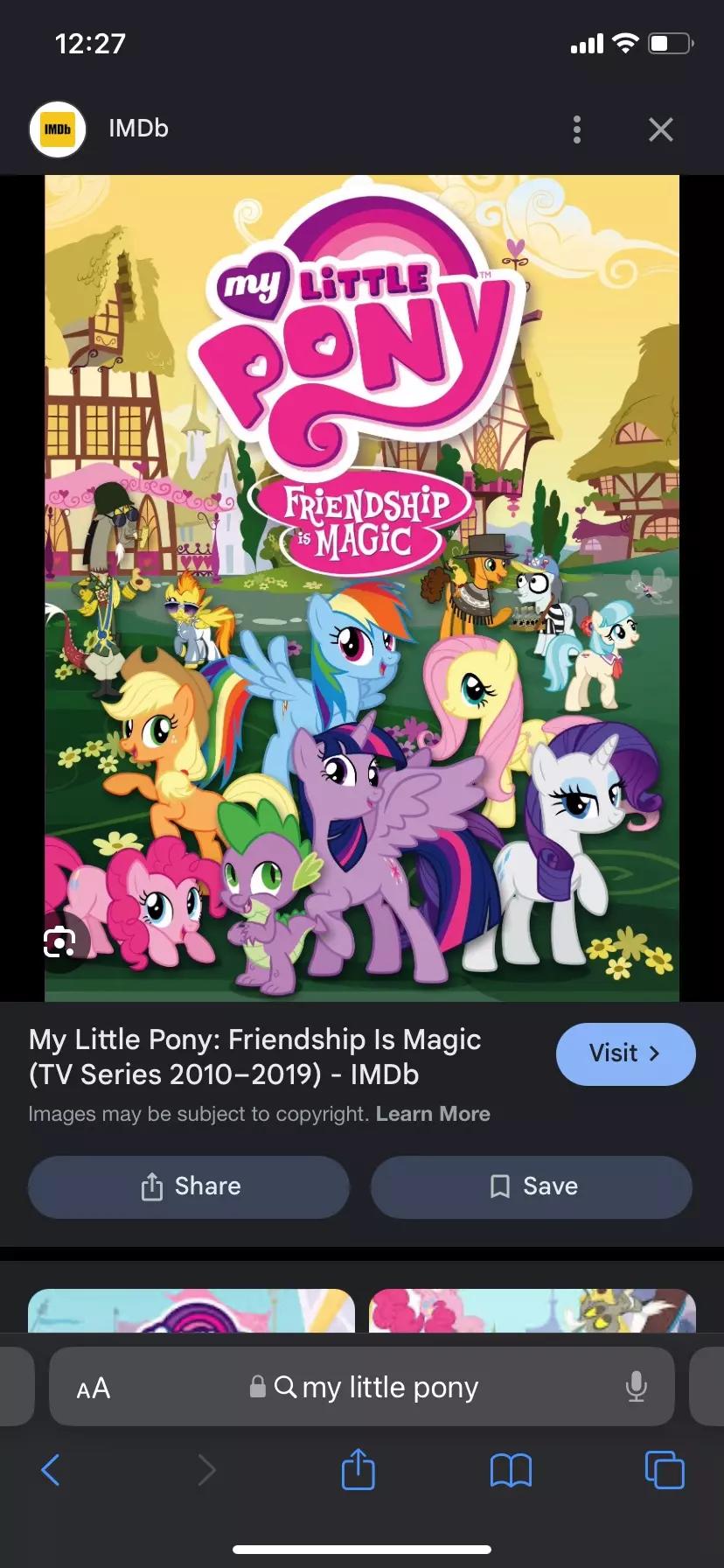 My little pony thumbnail
