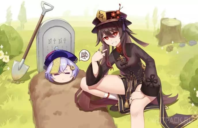 Hu Tao and Qiqi thumbnail