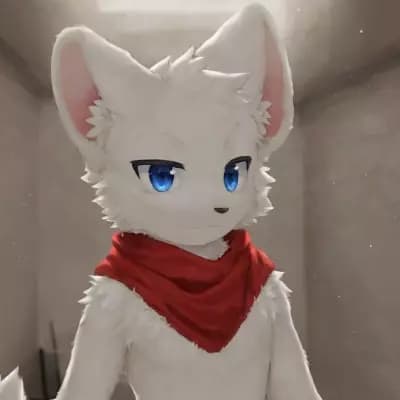 Kaiya the white wolf fursuit thumbnail