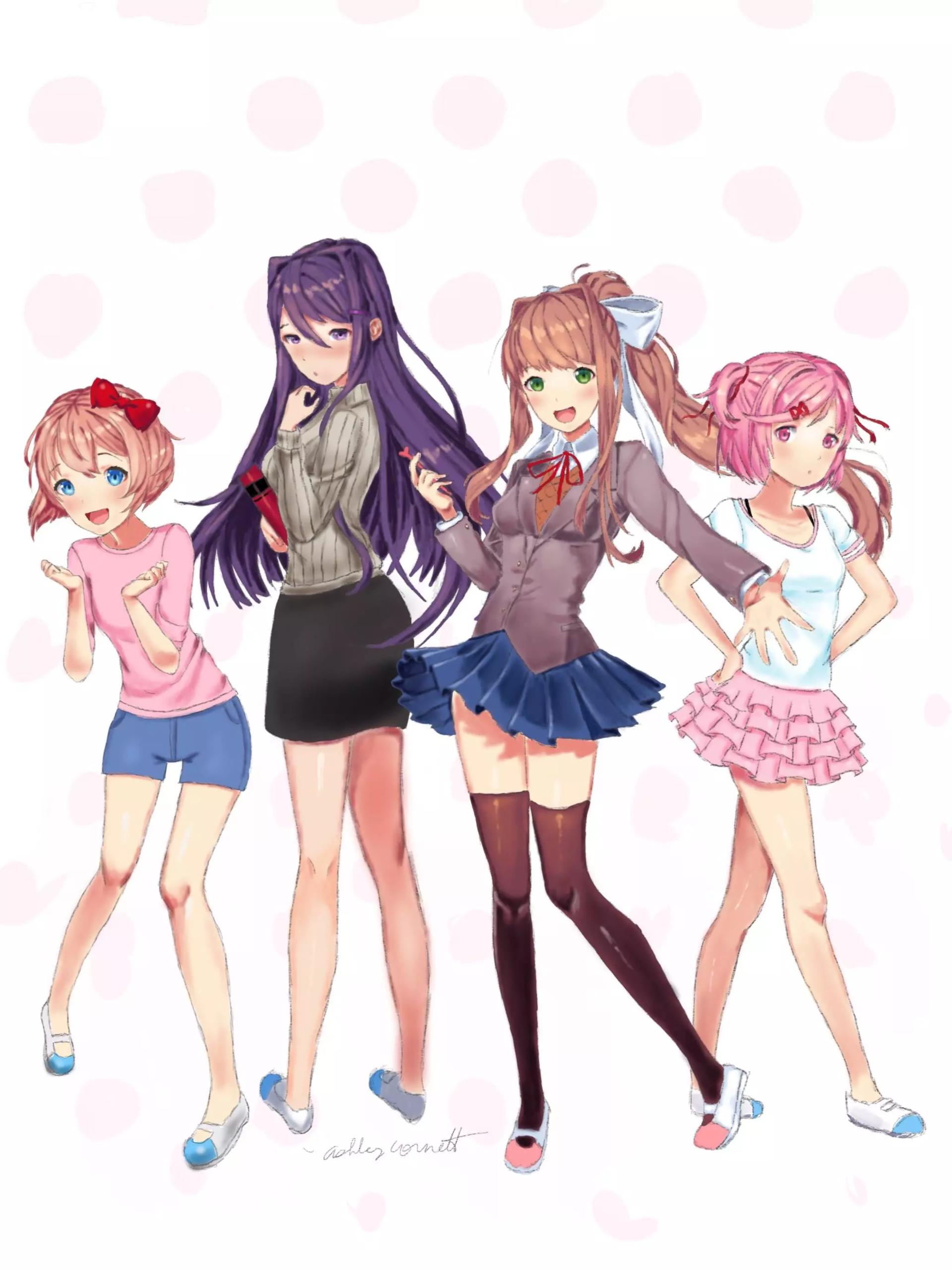 Doki doki monika,sayori,natsuki e yuri thumbnail